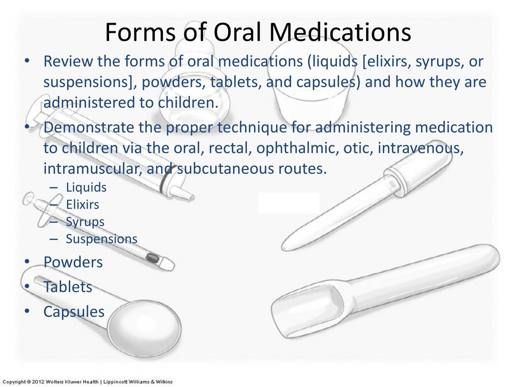 Developmentally Appropriate Explanations for Medications for Children ...