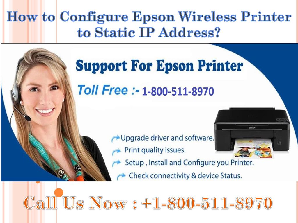 How to Configure Epson Wireless Printer to Static IP Address