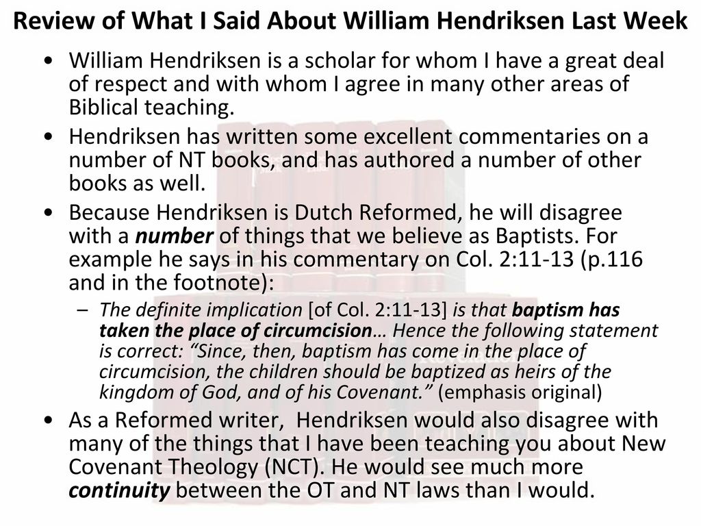 New Covenant Theology Ppt Download 5352