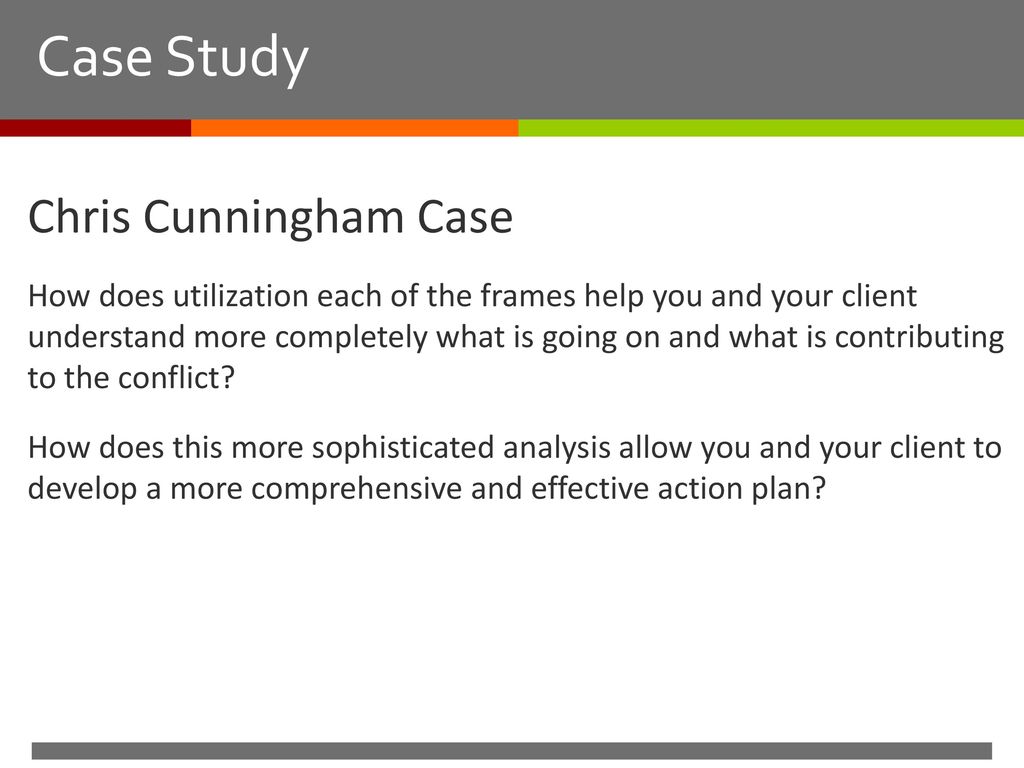 Case Study Chris Cunningham Case