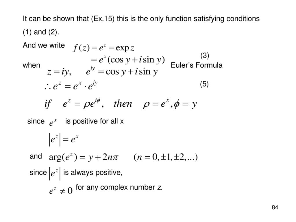 Complex Analysis Itl Sel Ppt Download