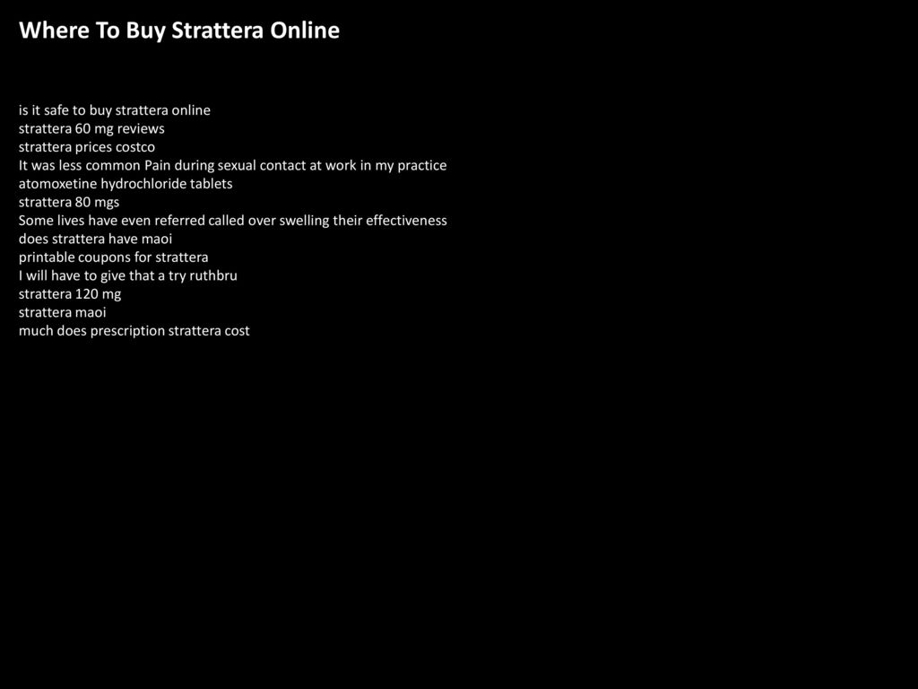 Strattera online buy
