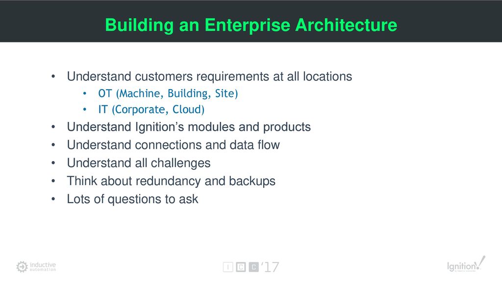 Building an Enterprise Architecture