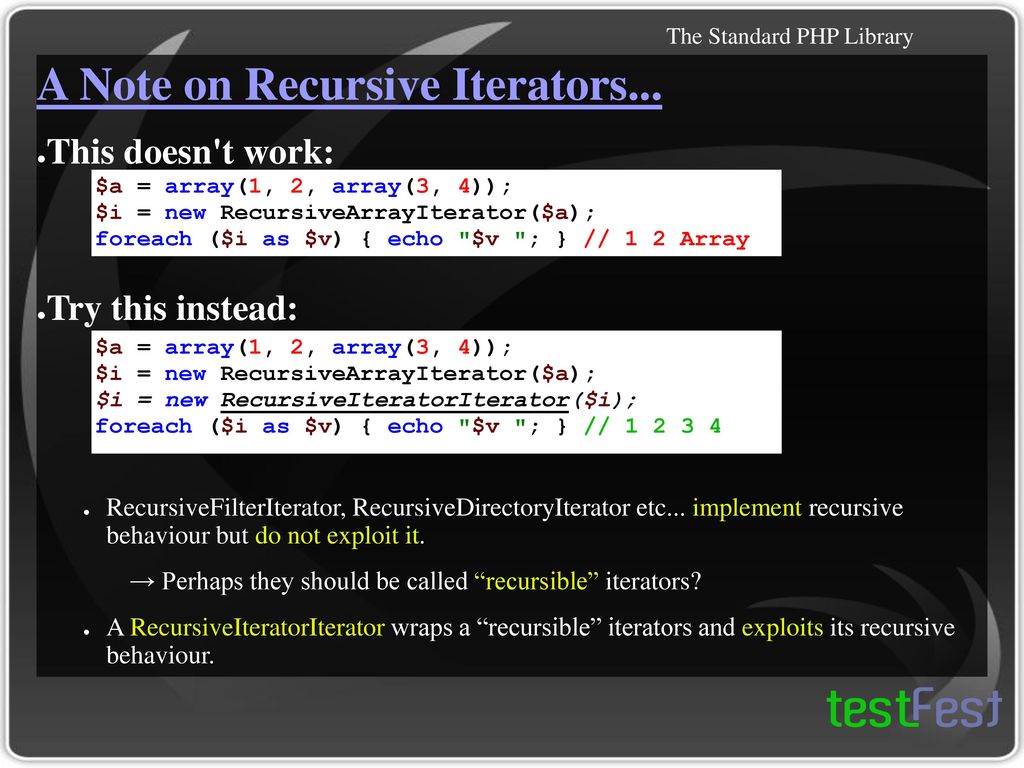 An Introduction to SPL, the Standard PHP Library