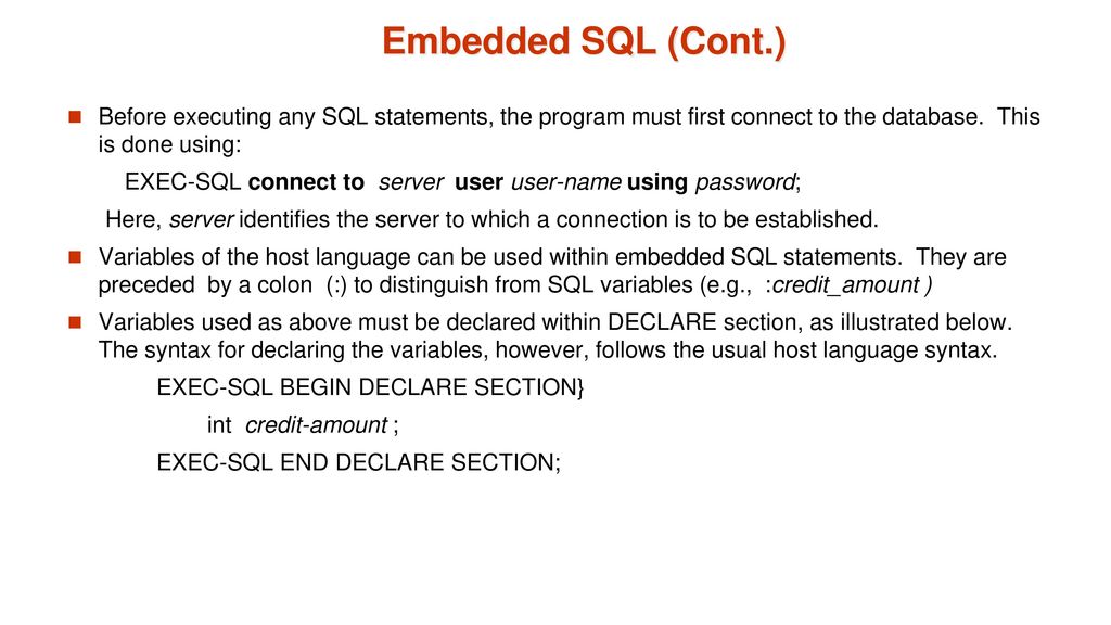 Chapter 5 advanced sql database system concepts 6th ed ppt download