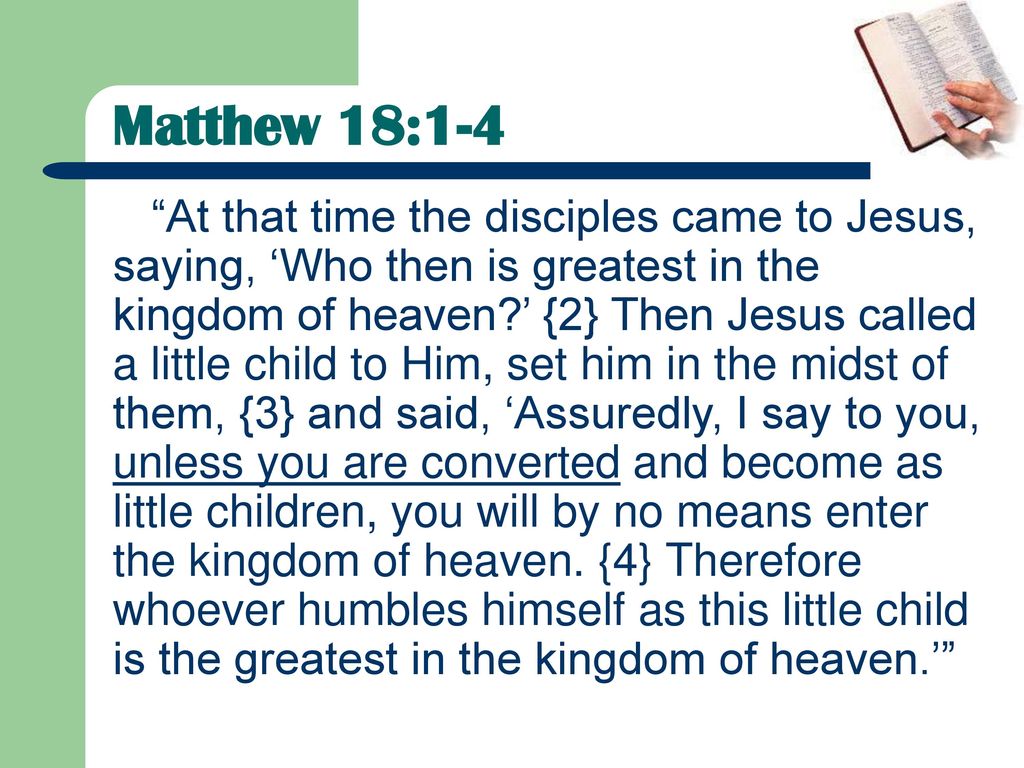 Matthew 18:1-4