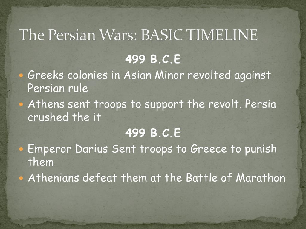 USING QUESTIONS TO ANALYZE THE VALIDITY OF A NARRATIVE OR SOURCE Ppt   The Persian Wars  BASIC TIMELINE 