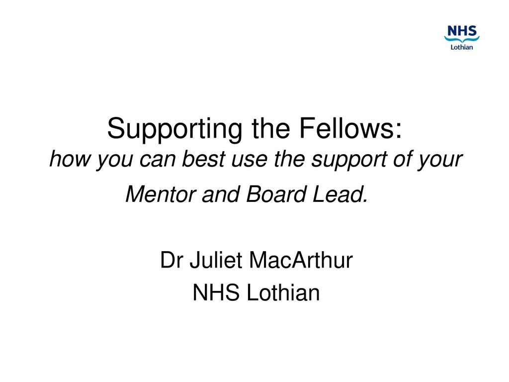 Dr Juliet MacArthur NHS Lothian - ppt download