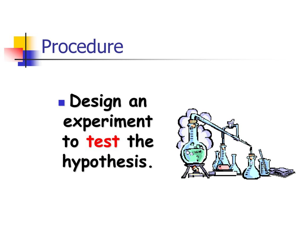 Design an experiment to test the hypothesis.