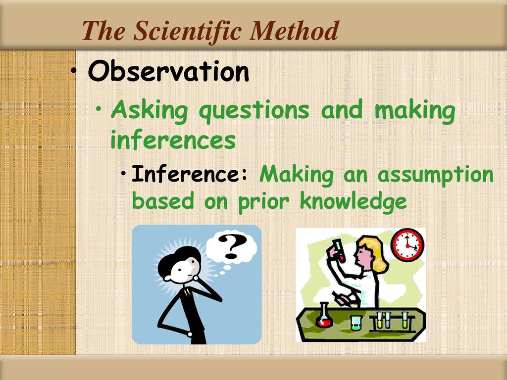 The Scientific Method Observation