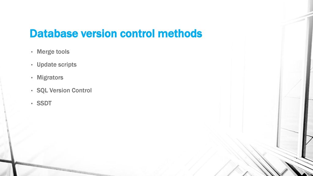 Database version control - ppt download
