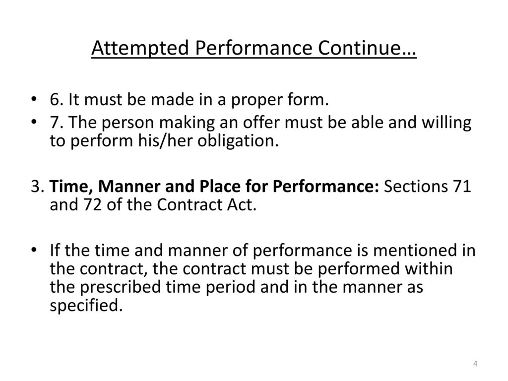 place of performance of a contract