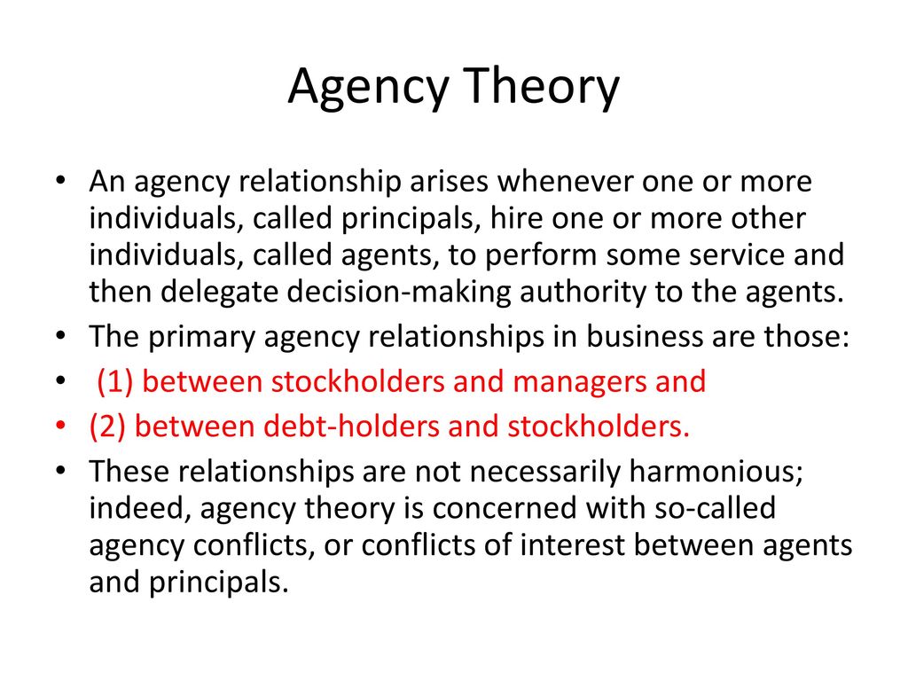 Agency Theory: Definition, Examples of Relationships, and Disputes