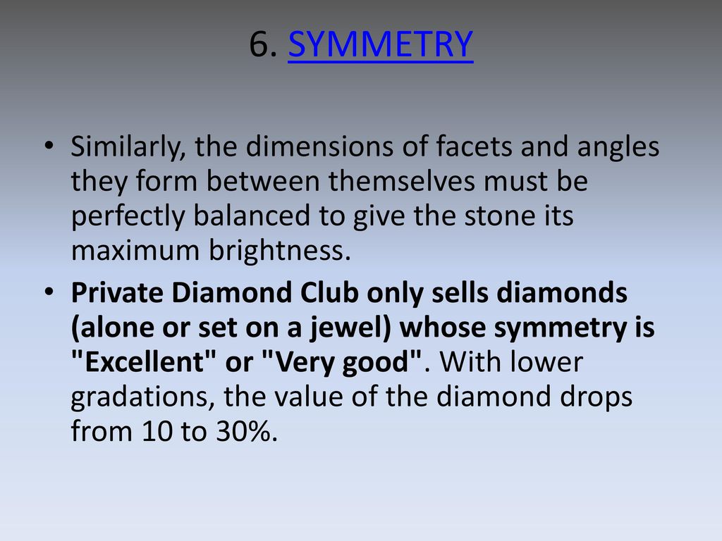 The 8 Quality Criteria Private Diamond Club. - ppt download