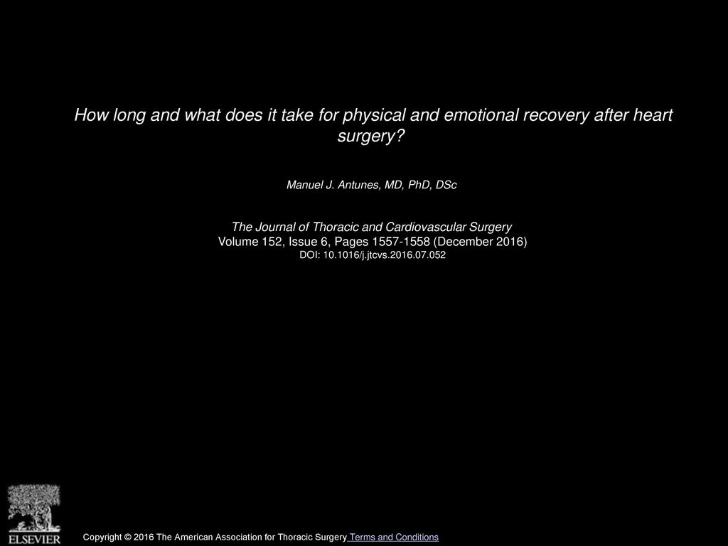 How long and what does it take for physical and emotional recovery after heart surgery