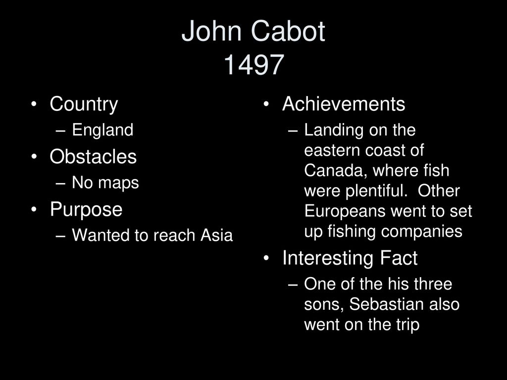 what did john cabot accomplish for england