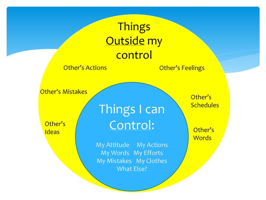 Working within Your Sphere of Control - ppt download
