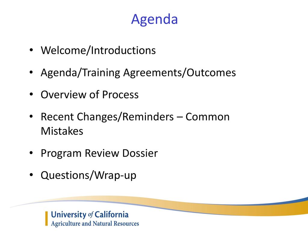 Agenda Welcome/Introductions Agenda/Training Agreements/Outcomes