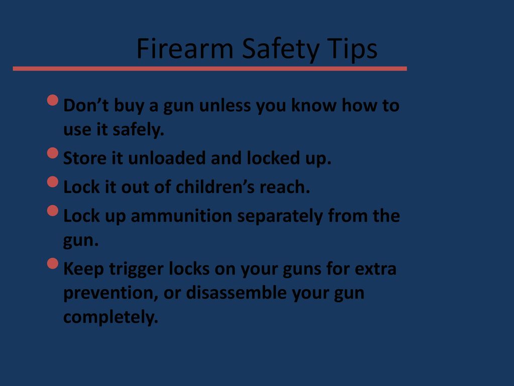 INTRO TO FIREARM SAFETY! - ppt download