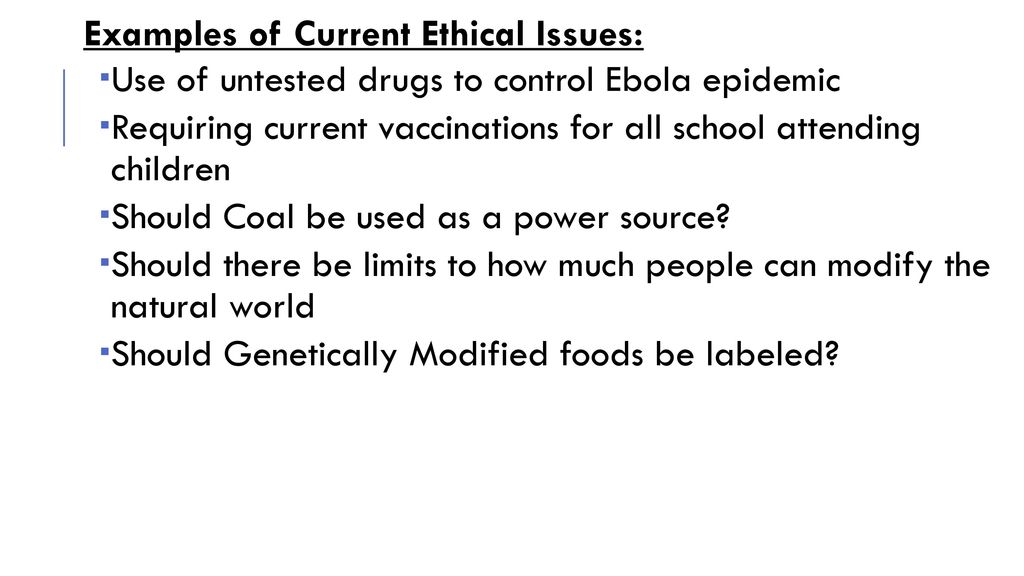 List Of Current Ethical Issues 2025 Olga Koressa