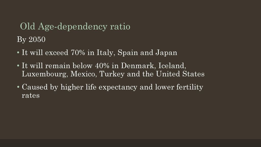 Old Age-dependency ratio