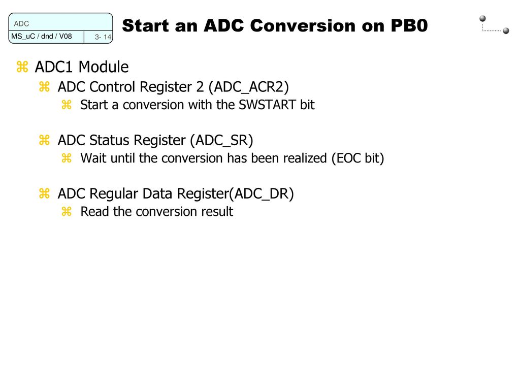 Programming microcontroller adc analog digital converter ppt download