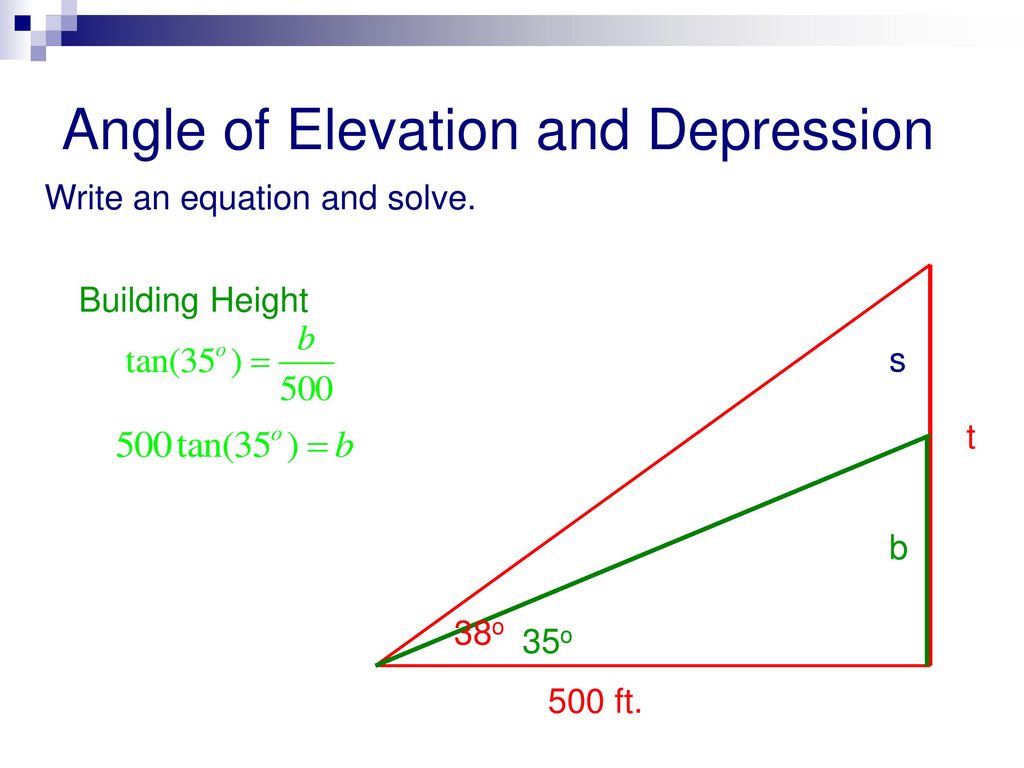 Angle+of+Elevation+and+Depression