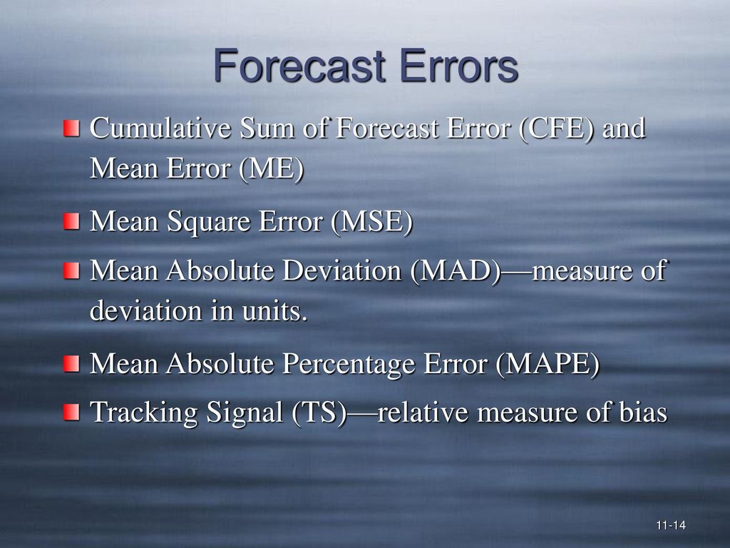 Forecasting chapter ppt download