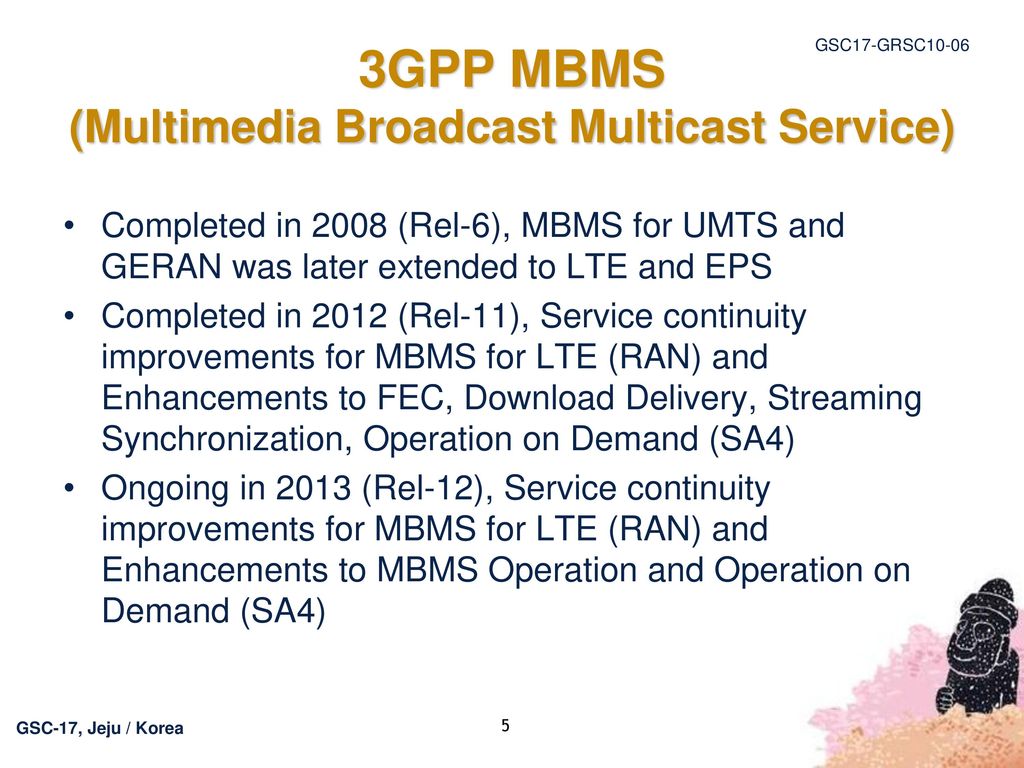 Mobile Multimedia Broadcast And Multicast Standardization In ETSI - Ppt ...