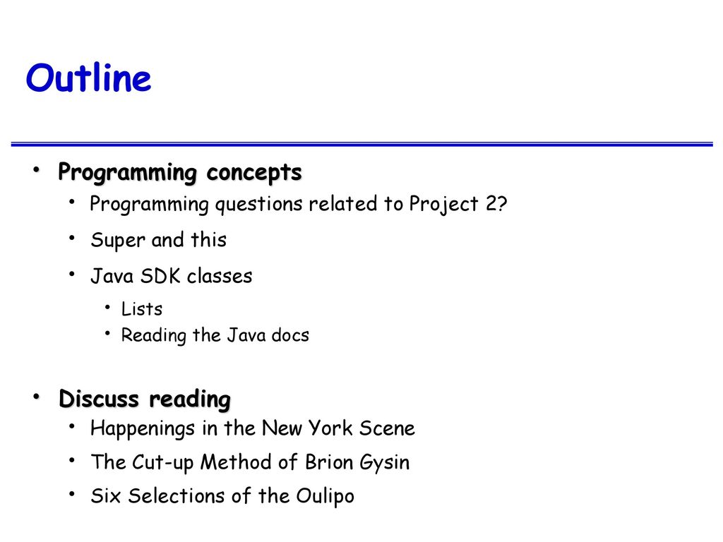LCC 6310 Computation as an Expressive Medium - ppt download