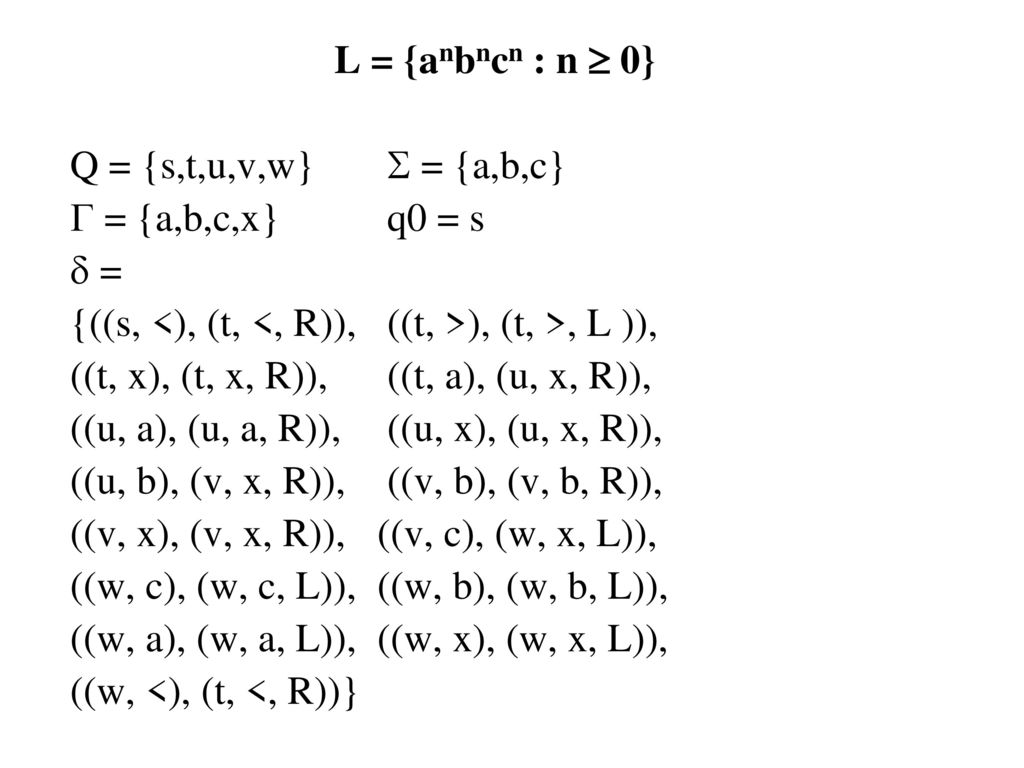 Context Sensitive Languages And Linear Bounded Automata Ppt Download