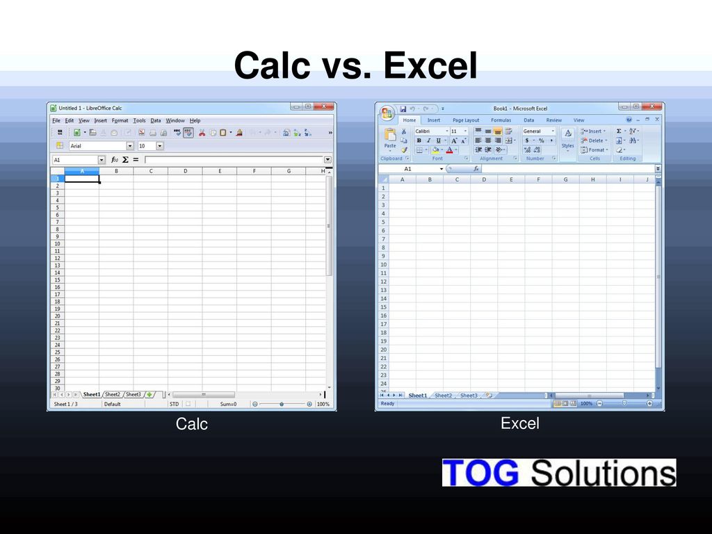 Разница в эксель. Calc excel. Либре эксель. Libre excel шкала. Отличия OPENOFFICE excel от excel.