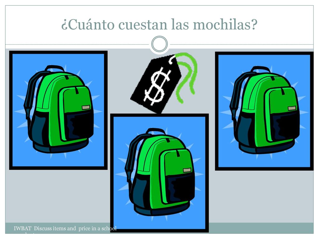 cápitulo dos – primer paso ¿Cuánto cuesta la mochila? - ppt download