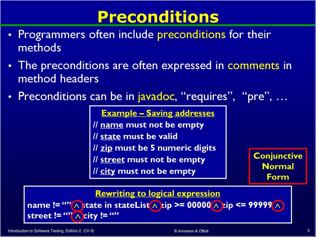Paul Ammann & Jeff Offutt - ppt download