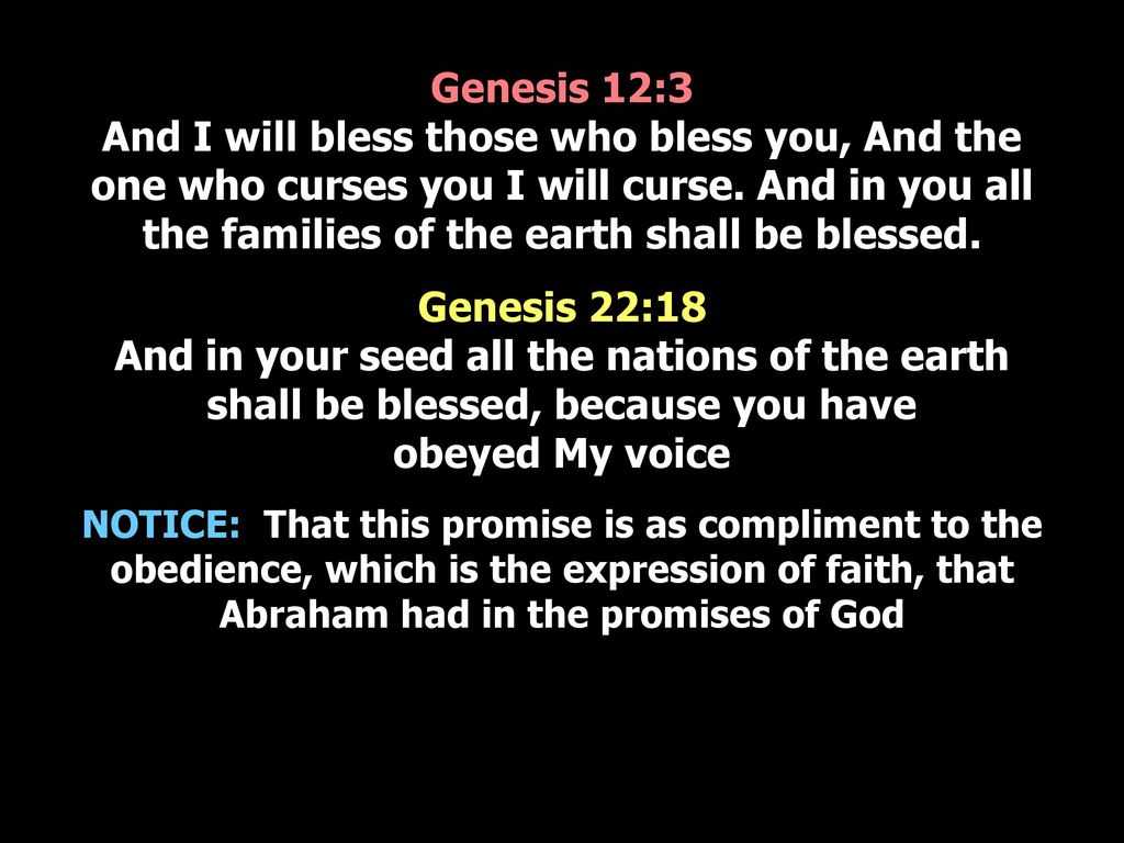 What is the meaning of bless and curse in Genesis 12:3?