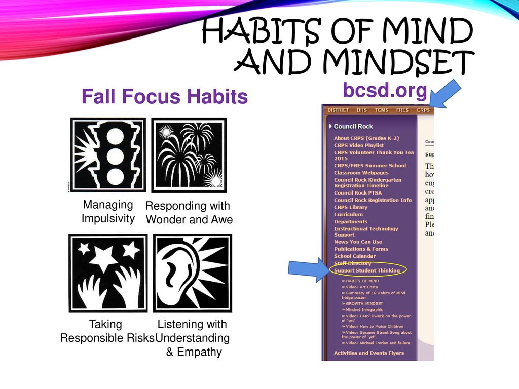 Habits of Mind and Mindset