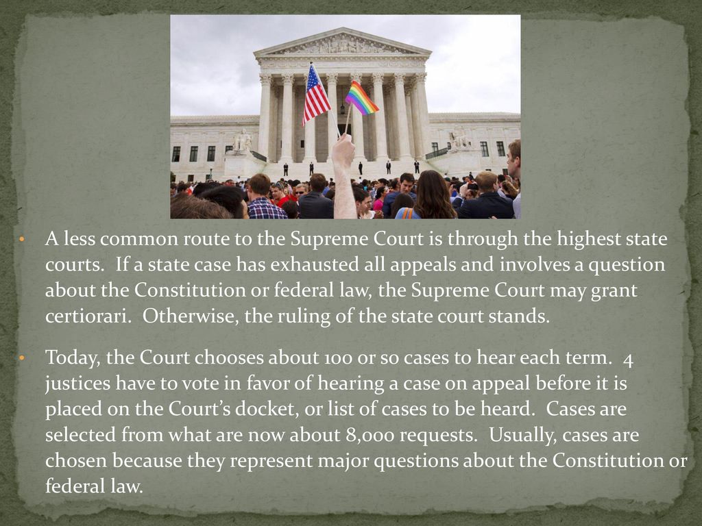 Unit 6 Ch 8 3: The Supreme Court ppt download