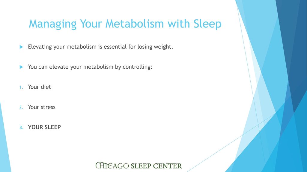 Managing Your Metabolism with Sleep