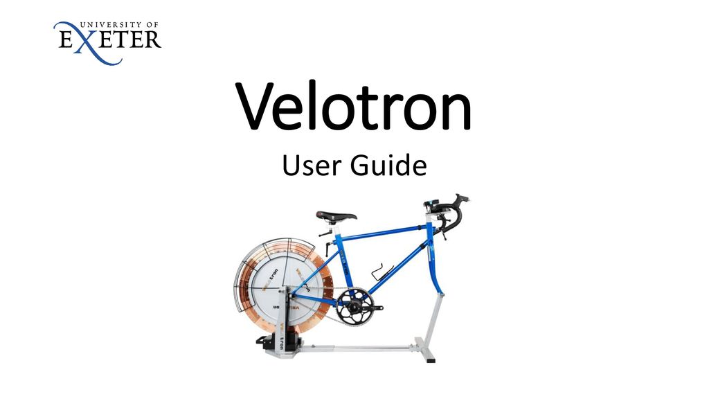 Velotron User Guide