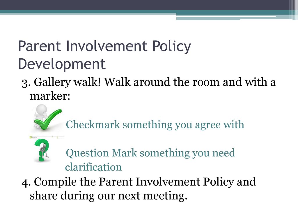 Parent Involvement Policy Development