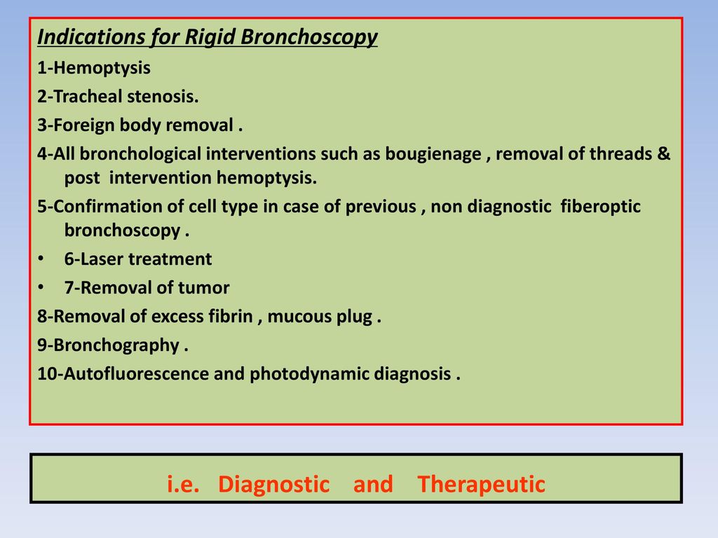 i.e. Diagnostic and Therapeutic
