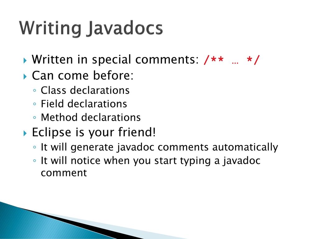 Session 2 What you already know about Java Reading and using an API ...