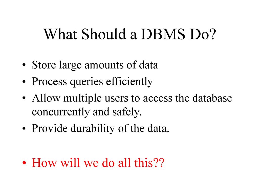 End of XQuery DBMS Internals - ppt download
