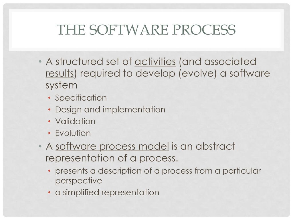 Software Processes A Ppt Download