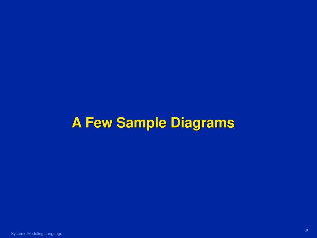 Systems modeling language sysml overview ppt download