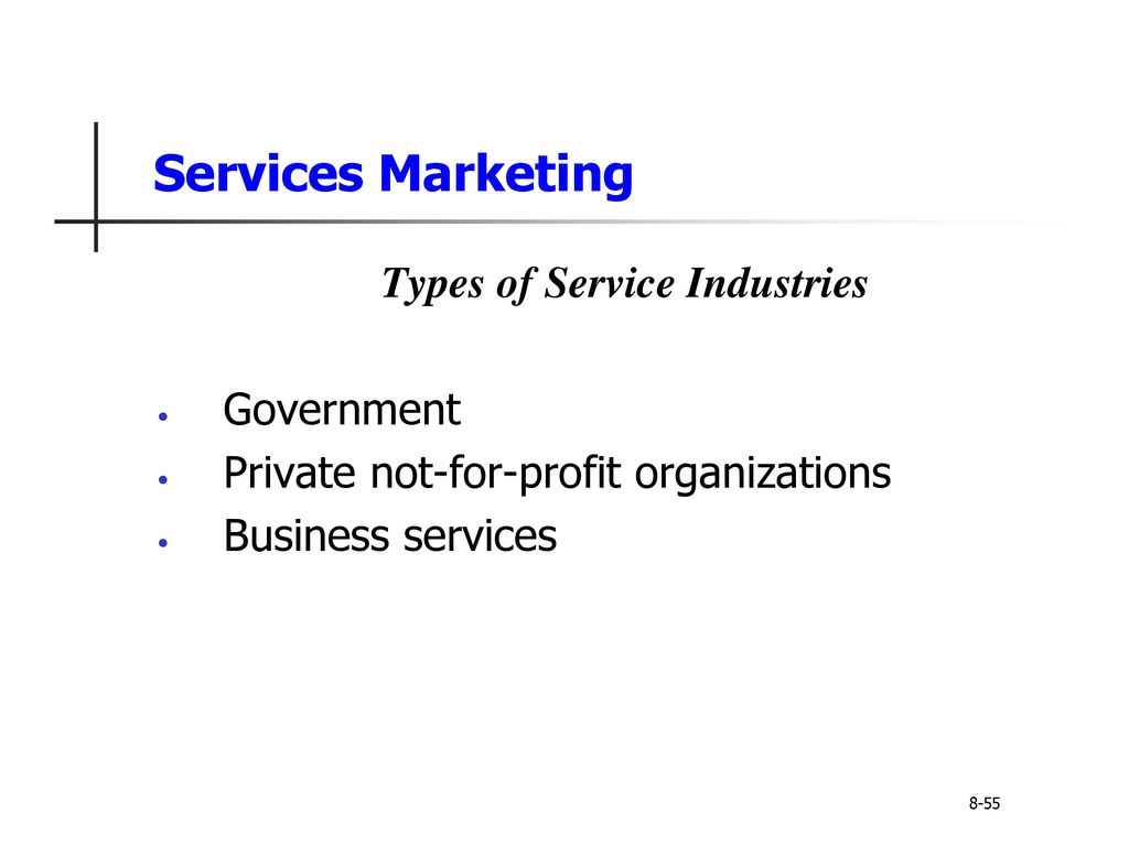 Types of Service Industries