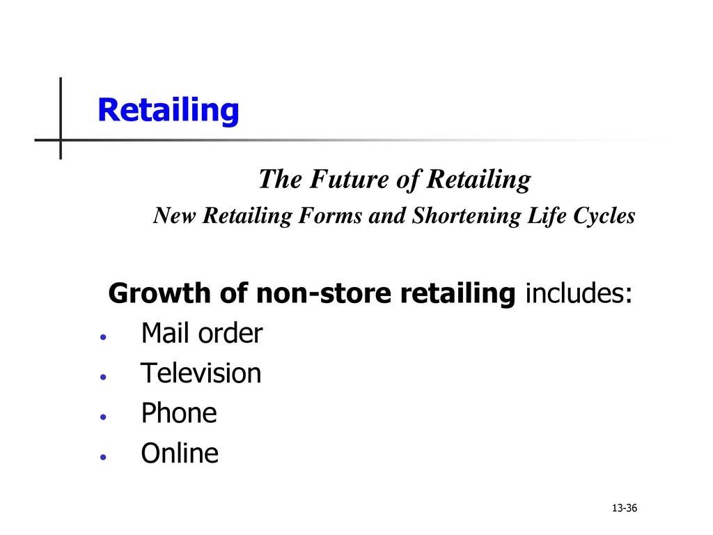 The Future of Retailing New Retailing Forms and Shortening Life Cycles