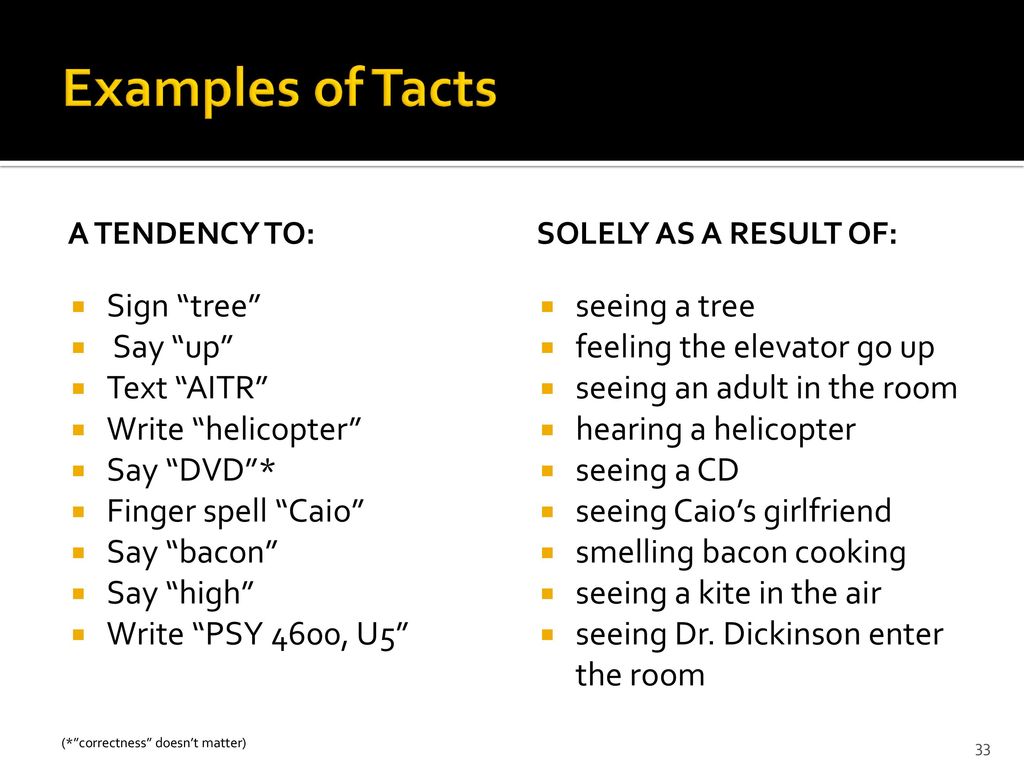 U5: Verbal Behavior PSY 4600 Schedule: Thursday, 10/19, U5 lecture ...