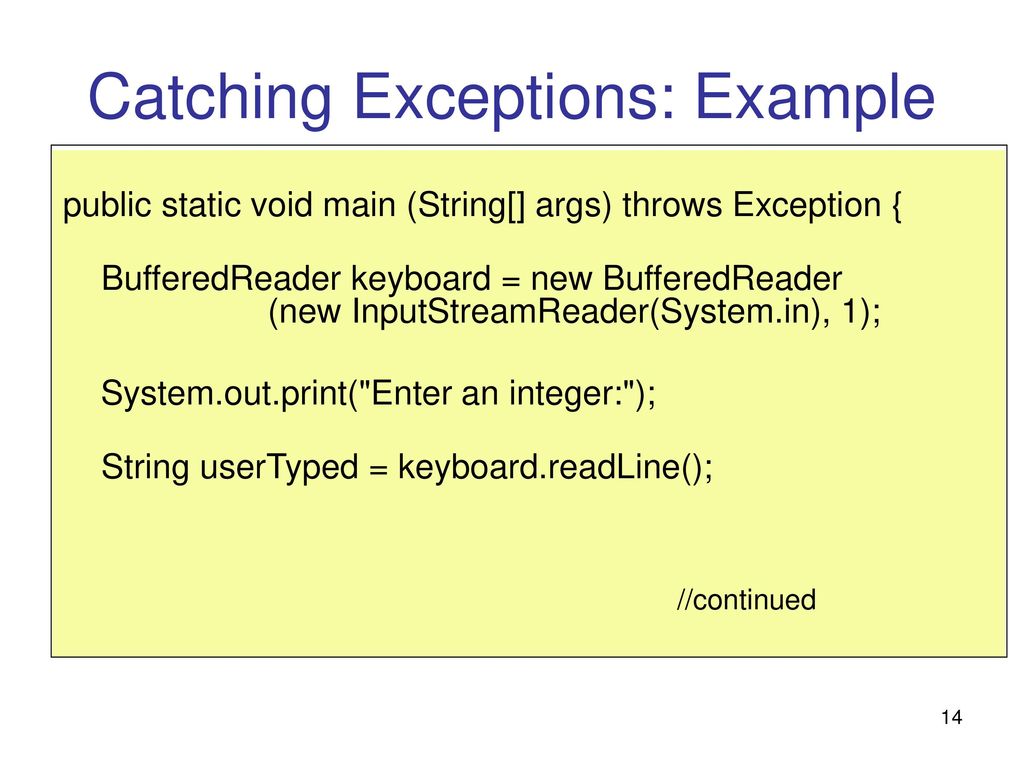 Introduction to Exceptions in Java - ppt download