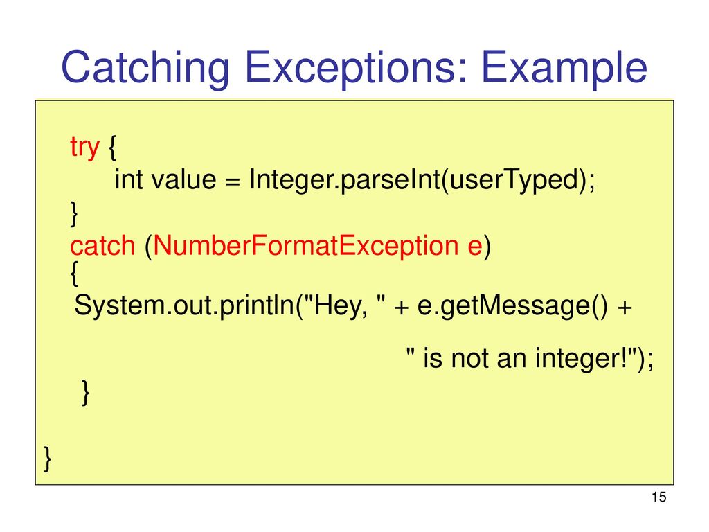Introduction to exceptions in java ppt download